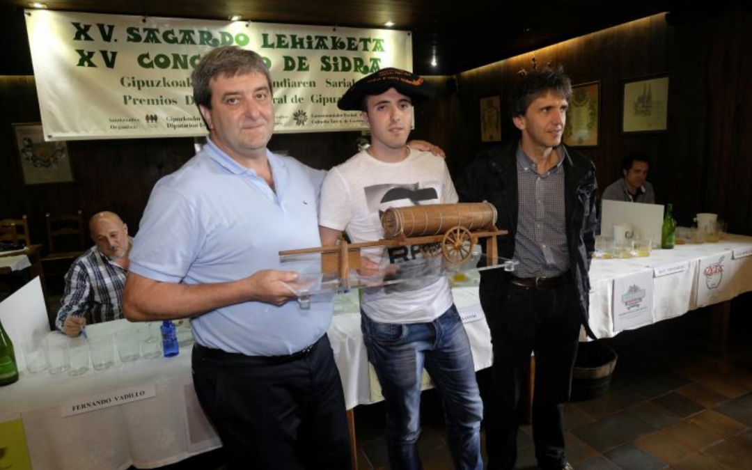 Gaztañaga sagardotegia, ganadora del 1er premio en el Campeonato de Sidra Natural de Gipuzkoa, Premio Diputación en su XV edición.