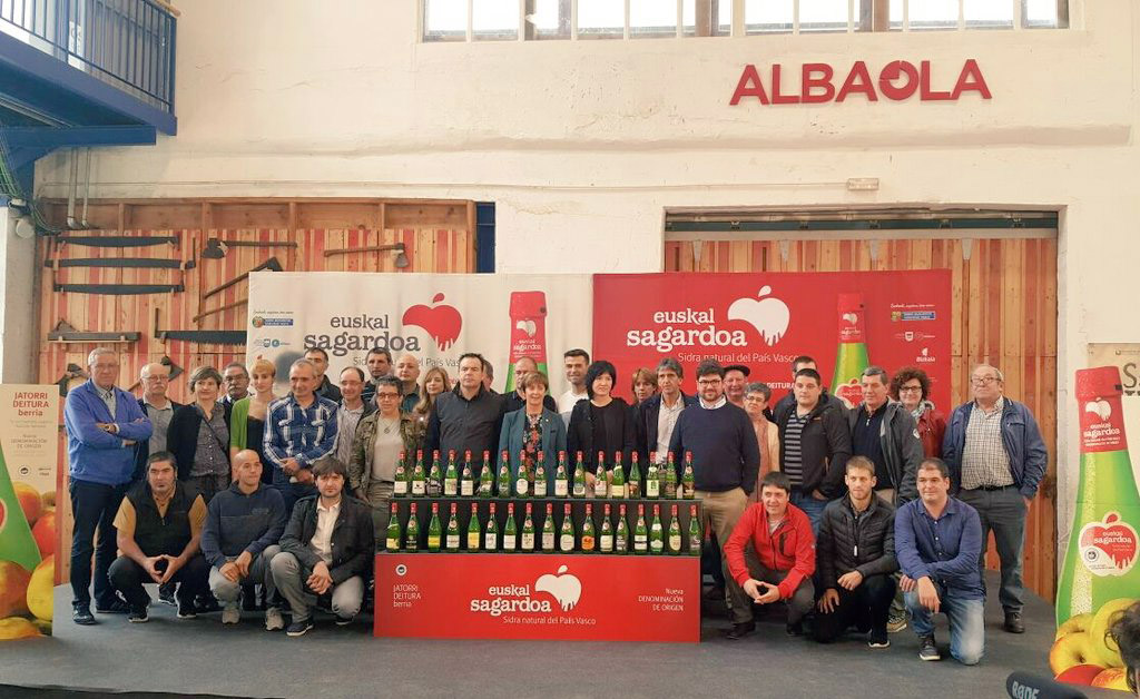Comienza el lanzamiento al mercado de las primeras botellas con la nueva denominación de origen Euskal Sagardoa